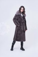 doletskiy 2102 150x225 - Пальто комбинированное с мехом овчины и песца ИТ-ПР-1440