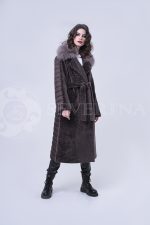 doletskiy 2109 150x225 - Пальто комбинированное с мехом овчины и песца ИТ-ПР-1440