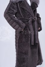 doletskiy 2121 150x225 - Пальто комбинированное с мехом овчины и песца ИТ-ПР-1440