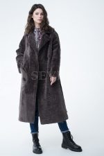 lev301070 150x225 - Пальто комбинированное с мехом овчины и песца ИТ-ПР-1440