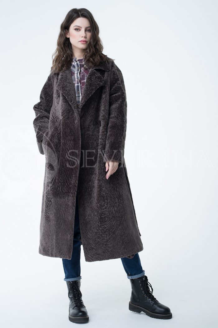 lev301070 700x1050 - Пальто комбинированное с мехом овчины и песца ИТ-ПР-1440