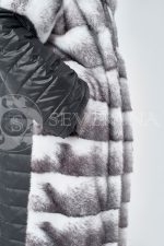 norka krestovka palto steganoe 5 150x225 - Пальто стёганое с отделкой мехом норки-крестовки sapphire cross П-042