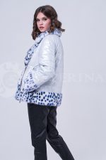 doletskiy 1795 150x225 - Куртка с отделкой из меха норки white с анималистичным принтом К-019