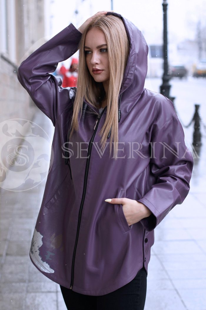 gen4674 700x1050 - Куртка из итальянской экокожи фиолетового цвета Э-001