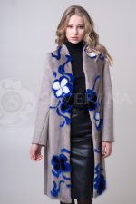 palto mokko norka sinie cvety 2 150x225 - Пальто-жилет с инкрустацией цветным мехом норки П-018-2