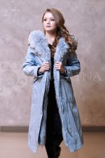 golubaja lisa 4 150x225 - куртка-парка с отделкой мехом лисы