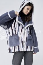 doletskiy 1204 150x225 - шуба-куртка из цветного меха норки в стиле «пэчворк»