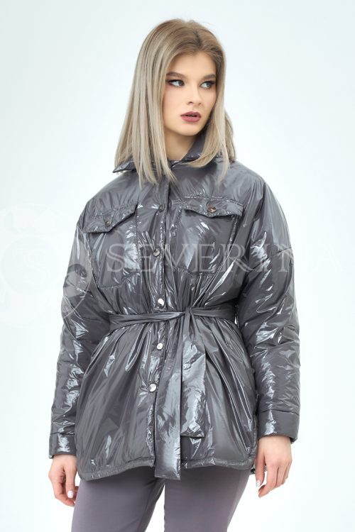 grafit lake 2 500x750 - Куртка-рубашка из утепленной плащевки лаке ЯВ-106