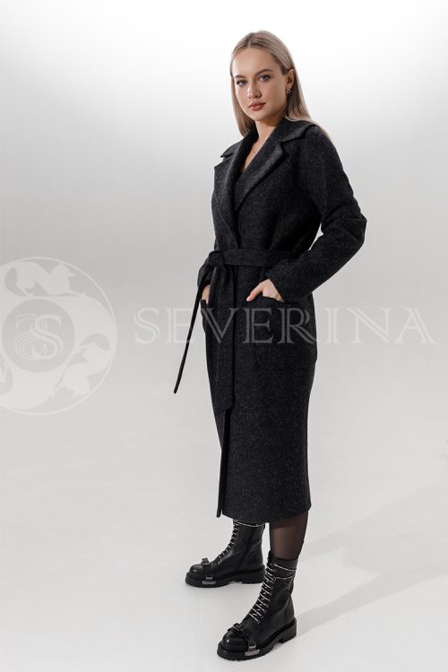 palto antracit 500x750 - Пальто классическое из букле П-062