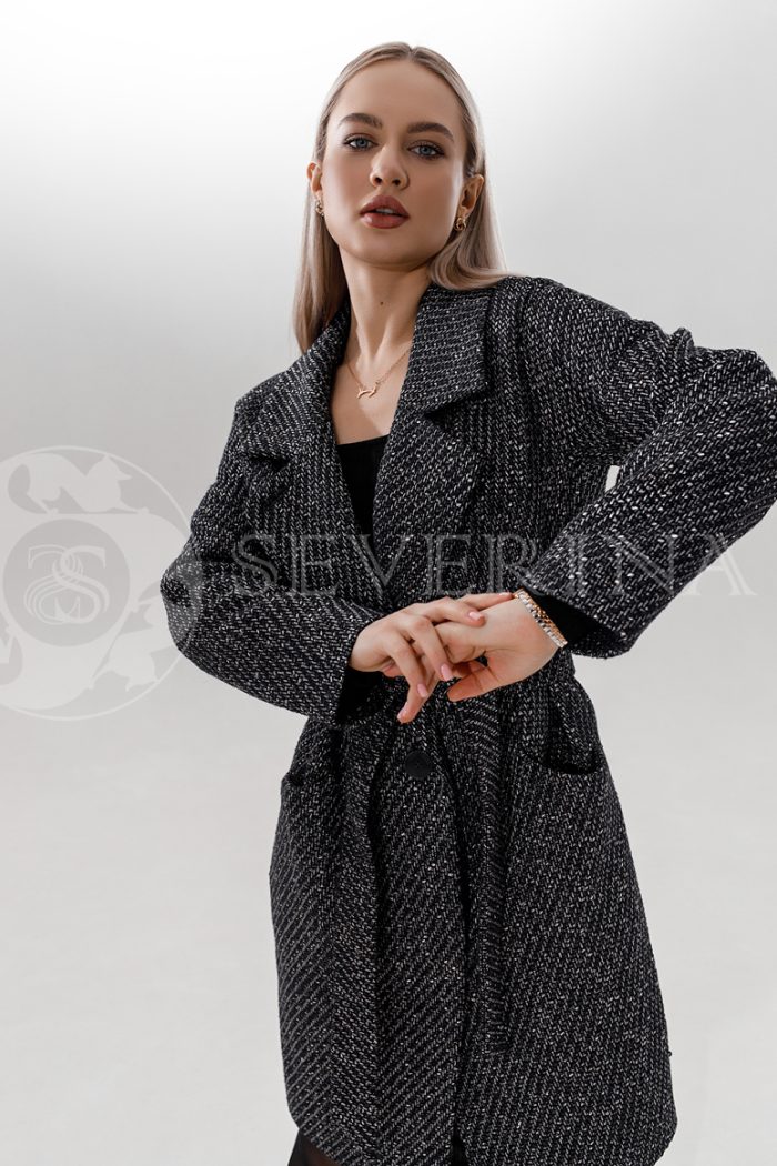 palto muline risovaja 700x1050 - Пальто классическое из букле П-062-1