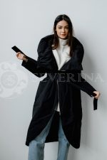 palto chernoe 5 150x225 - Пальто утепленное с капюшоном М-1902