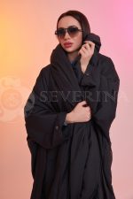 t10 palto oversajz chernoe 4 150x225 - Пальто утепленное оверсайз черного цвета ТН-0288