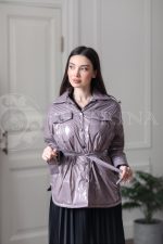 kurtka lavanda 41 150x225 - Куртка-рубашка из утепленной плащевки лаке ЯВ-100