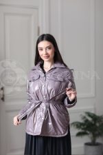 kurtka lavanda 5 150x225 - Куртка-рубашка из утепленной плащевки лаке ЯВ-100
