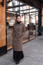 palto kapuchino 2 150x225 - Пальто-тренч классический оливкого цвета TH-0346