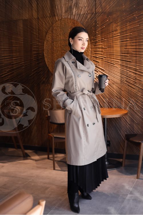 plashh kakao 2 500x750 - Пальто классическое черного цвета TH-0325