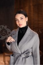 zhaket seryj 3 150x225 - Полупальто-пиджак двубортный серого цвета TH-0359