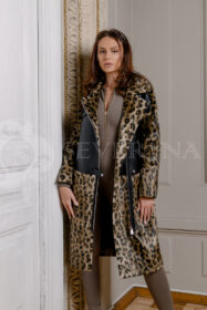 palto leopard jekomeh 1 187x280 - Пальто с леопардовым принтом комбинированное с экокожей СМ-546
